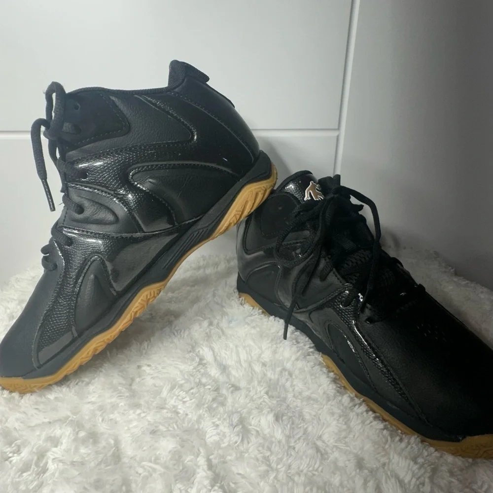 AND1 Black and Gold High-Top Sneakers